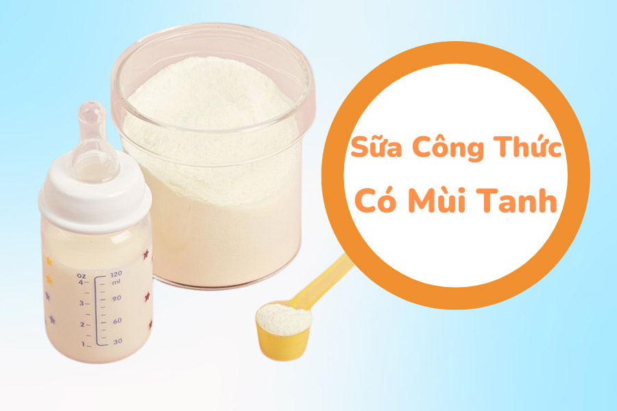 sữa công thức có mùi tanh