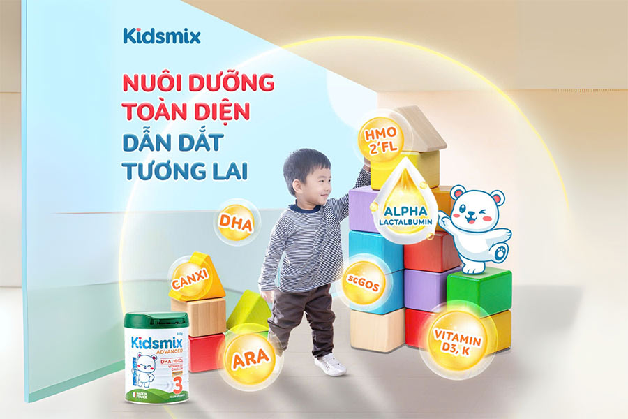 sữa giàu dha cho trẻ